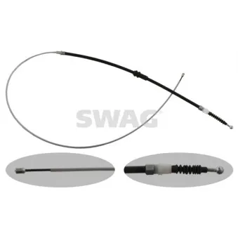 Tirette à câble, frein de stationnement SWAG OEM 2K0609721P