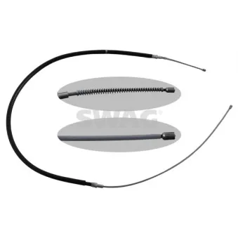 Tirette à câble, frein de stationnement SWAG 30 94 9623 pour SKODA FABIA 1.4 TDI - 70cv