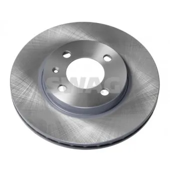 Jeu de 2 disques de frein avant SWAG 32 90 6512 pour VOLKSWAGEN CADDY 1.7 SDI - 57cv