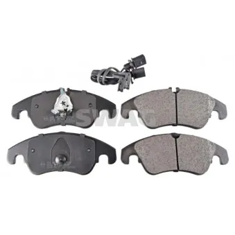 Jeu de 4 plaquettes de frein avant SWAG OEM 8K0698151C
