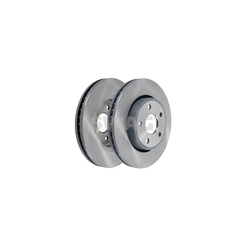 Jeu de 2 disques de frein avant SWAG 33 10 0022 - Visuel 1