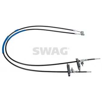 SWAG 33 10 0322 - Tirette à câble, frein de stationnement