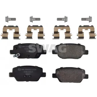 Jeu de 4 plaquettes de frein arrière SWAG 33 10 1783 pour FIAT TIPO 1.6 - 110cv