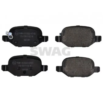 Jeu de 4 plaquettes de frein arrière SWAG OEM 77366993