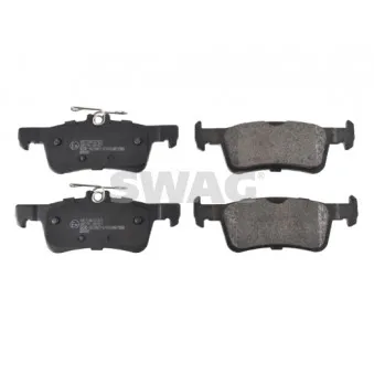 Jeu de 4 plaquettes de frein arrière SWAG 33 10 2614 pour FORD FIESTA 1.0 EcoBoost mHEV ACTIVE - 155cv