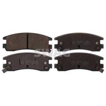 Jeu de 4 plaquettes de frein arrière SWAG 40 11 6154 pour CADILLAC DEVILLE 4.6 - 305cv