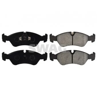 Jeu de 4 plaquettes de frein avant SWAG 40 91 6030 pour OPEL ASTRA 1.6 i 16V - 101cv