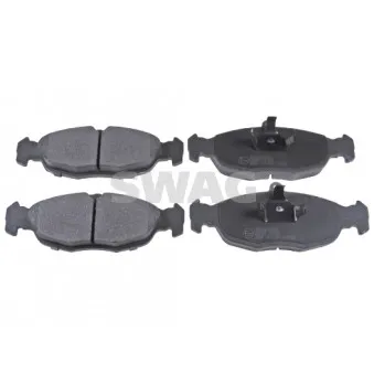 Jeu de 4 plaquettes de frein avant SWAG 40 91 6055 pour OPEL ASTRA 1.6 i 16V - 101cv