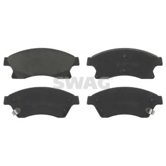 Jeu de 4 plaquettes de frein avant SWAG OEM 13412272