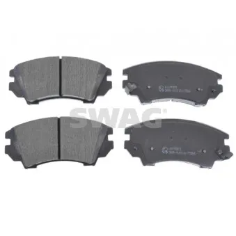 Jeu de 4 plaquettes de frein avant SWAG 40 91 6892 pour OPEL CASCADA 2.0 CDTI - 170cv