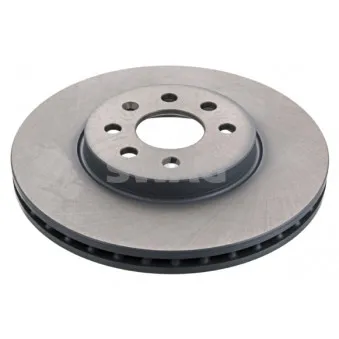 Jeu de 2 disques de frein avant SWAG 40 94 4123 pour OPEL ASTRA 1.7 CDTI - 80cv