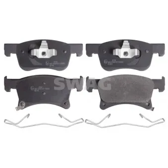 Jeu de 4 plaquettes de frein avant SWAG OEM 95517029