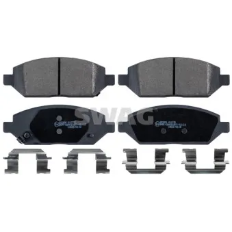 Jeu de 4 plaquettes de frein avant SWAG OEM 1605324
