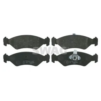 Jeu de 4 plaquettes de frein avant SWAG OEM 5025929