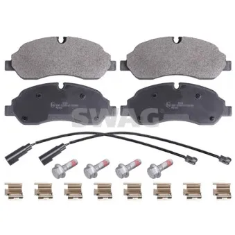 Jeu de 4 plaquettes de frein avant SWAG OEM 1829400