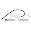 SWAG 60 10 1818 - Tirette à câble, frein de stationnement