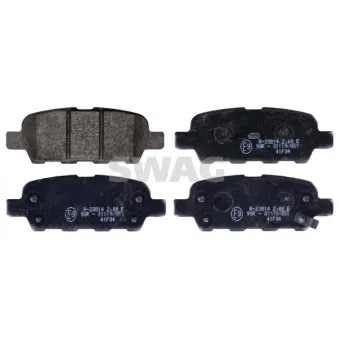Jeu de 4 plaquettes de frein arrière SWAG OEM 410601408R