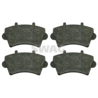 Jeu de 4 plaquettes de frein avant SWAG 60 91 6495 pour NISSAN INTERSTAR DCI 140 - 136cv