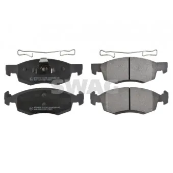 Jeu de 4 plaquettes de frein avant SWAG OEM 6001549803