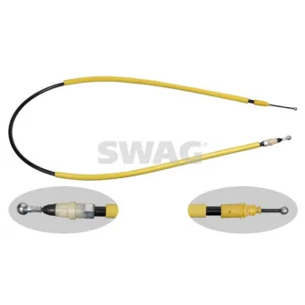 Tirette à câble, frein de stationnement arrière droit SWAG OEM 8200263821