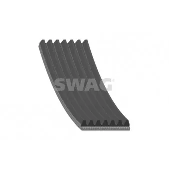 Courroie trapézoïdale à nervures SWAG 60 93 8434 pour RENAULT MEGANE 1.9 DCI - 131cv