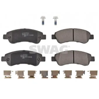 Jeu de 4 plaquettes de frein arrière SWAG 62 91 6814 pour HONDA ACCORD 2.2 HDi 130 4x4 - 130cv