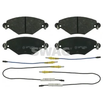 Jeu de 4 plaquettes de frein avant SWAG OEM 425288