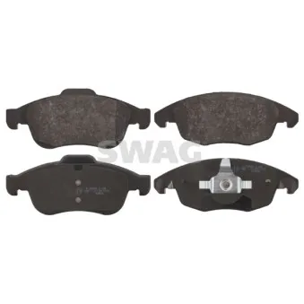 Jeu de 4 plaquettes de frein avant SWAG 64 91 6713 pour CITROEN BERLINGO 1.6 VTI 120 - 120cv