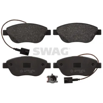 Jeu de 4 plaquettes de frein avant SWAG 70 11 6057 pour FIAT STILO 1.9 JTD - 80cv