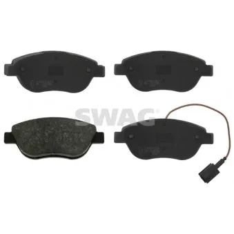 Jeu de 4 plaquettes de frein avant SWAG 70 91 6554 pour FIAT STILO 1.9 D - 90cv