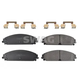 Jeu de 4 plaquettes de frein avant SWAG OEM 05142558ab