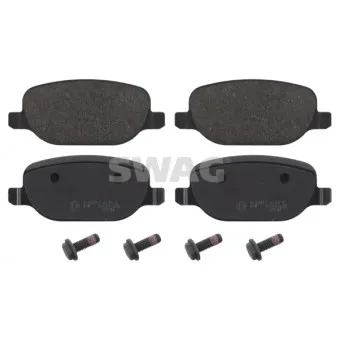 Jeu de 4 plaquettes de frein arrière SWAG 74 91 6851 pour LANCIA THESIS 2.0 Turbo - 185cv