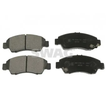 Jeu de 4 plaquettes de frein avant SWAG 85 91 6303 pour HONDA JAZZ 1.2 - 78cv