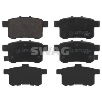 Jeu de 4 plaquettes de frein arrière SWAG OEM 43022TL1G01