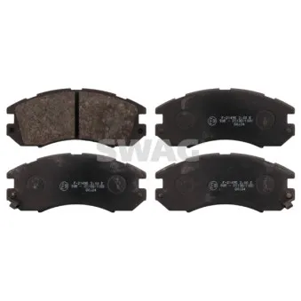 Jeu de 4 plaquettes de frein avant SWAG OEM V9118F004