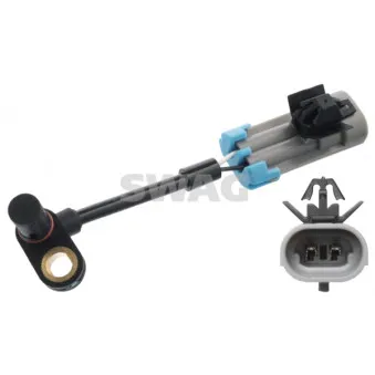 Capteur, vitesse de roue SWAG 89 10 6652 pour CHEVROLET CAPTIVA VCDi Traction intégrale - 150cv