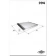 MECAFILTER EKR7266 - Filtre, air de l'habitacle