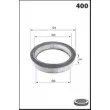 MECAFILTER EL3852 - Filtre à air