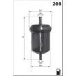 MECAFILTER ELE6004 - Filtre à carburant