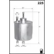 MECAFILTER ELE6093 - Filtre à carburant