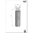 MECAFILTER ELE6125 - Filtre à carburant