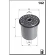 MECAFILTER ELG5226 - Filtre à carburant