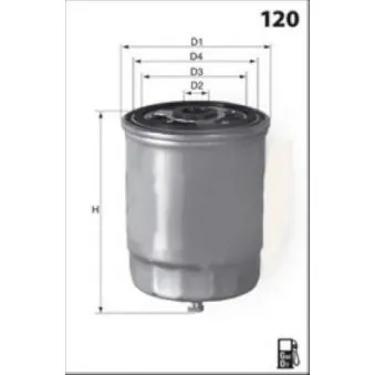 MECAFILTER ELG5266 - Filtre à carburant