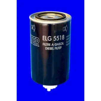 Filtre à carburant MECAFILTER ELG5518 pour IVECO EUROCARGO 130 E 24 tector, 130 E 24 D tector, 130 E 24 DP tector - 240cv