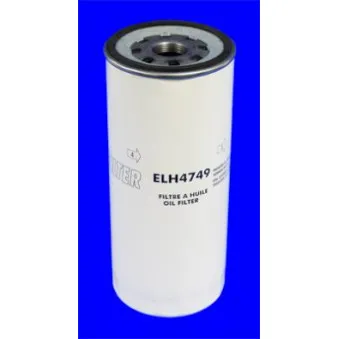 Filtre à huile MECAFILTER ELH4749 pour SCANIA P,G,R,T - series G 230, P 230 - 230cv