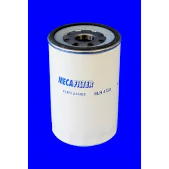 Filtre à huile MECAFILTER ELH4753 pour RENAULT TRUCKS MIDLINER S 135,08/A,S 150,08/A - 136cv