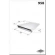 MECAFILTER ELR7094 - Filtre, air de l'habitacle