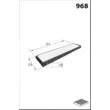 MECAFILTER JLR7301 - Filtre, air de l'habitacle