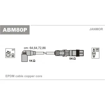 Kit de câbles d'allumage JANMOR OEM 030905430R