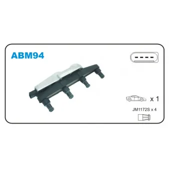 Bobine d'allumage JANMOR OEM 047905104B